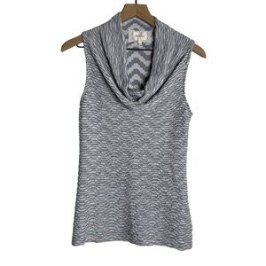 Deletta Waffle Knit Sleeveless Cowl Neck Top – Women’s Small